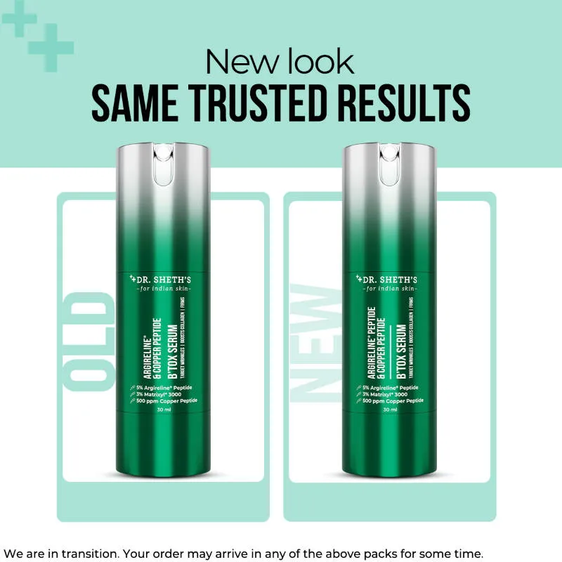 Dr. Sheth's Argireline Peptide & Copper Peptide Botox Serum