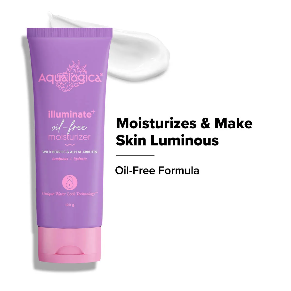 Aqualogica IIIuminate + Oil Free Moisturizer with Wild Berries & Alpha Arbutin