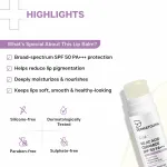 Dermatouch Kojic Acid Ceramide SPF 50 PA+++ Natural Lip Balm for Dry & Discolored Lips 5g view 7