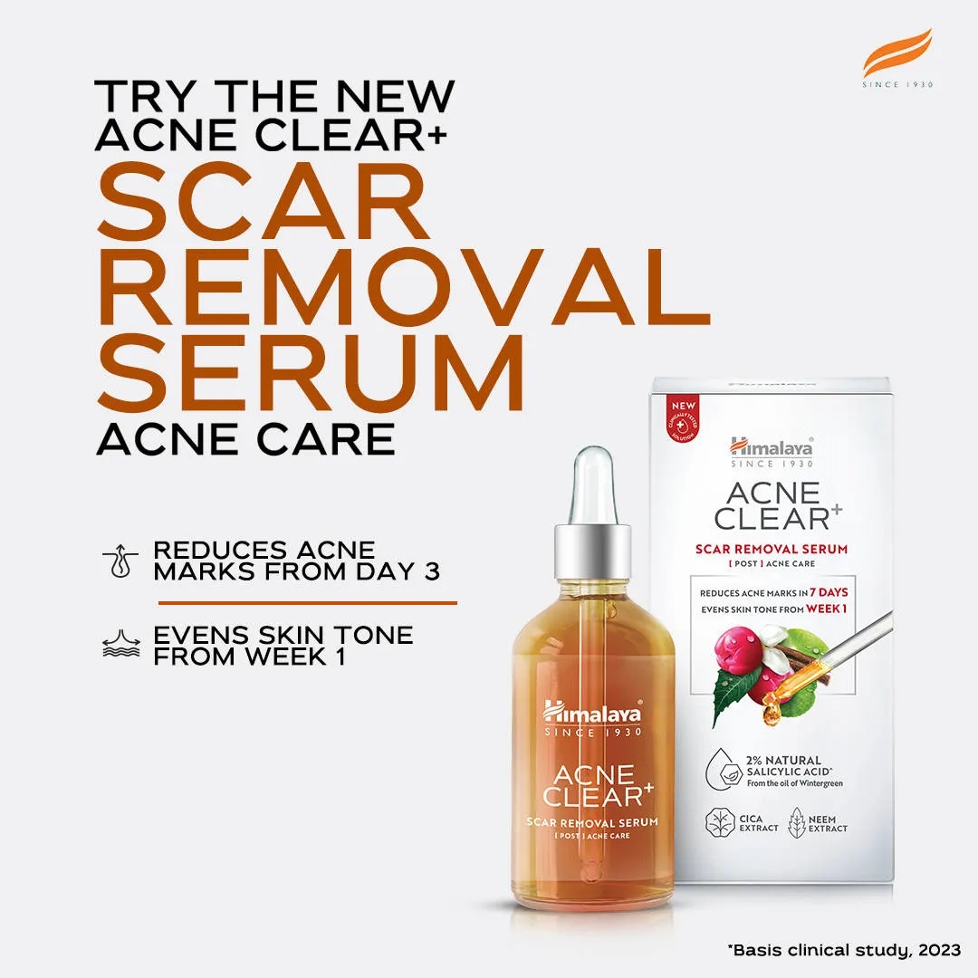 Himalaya Acne Clear+ Scar Removal Serum with 2% Natural Salicylic Acid Reducing Acne & Pigmentation