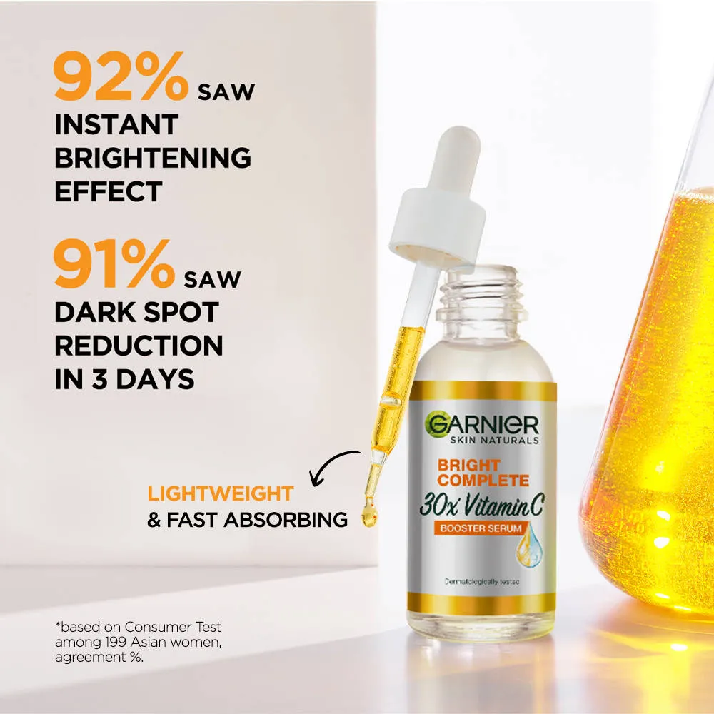 Garnier Light Complete Vitamin C Booster Serum Pack of 2