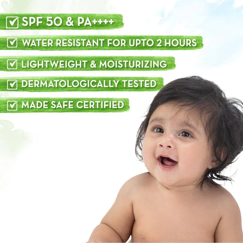 Mamaearth Baby Rich Moisturizing Ultra Light Sunscreen With SPF 50 PA++++