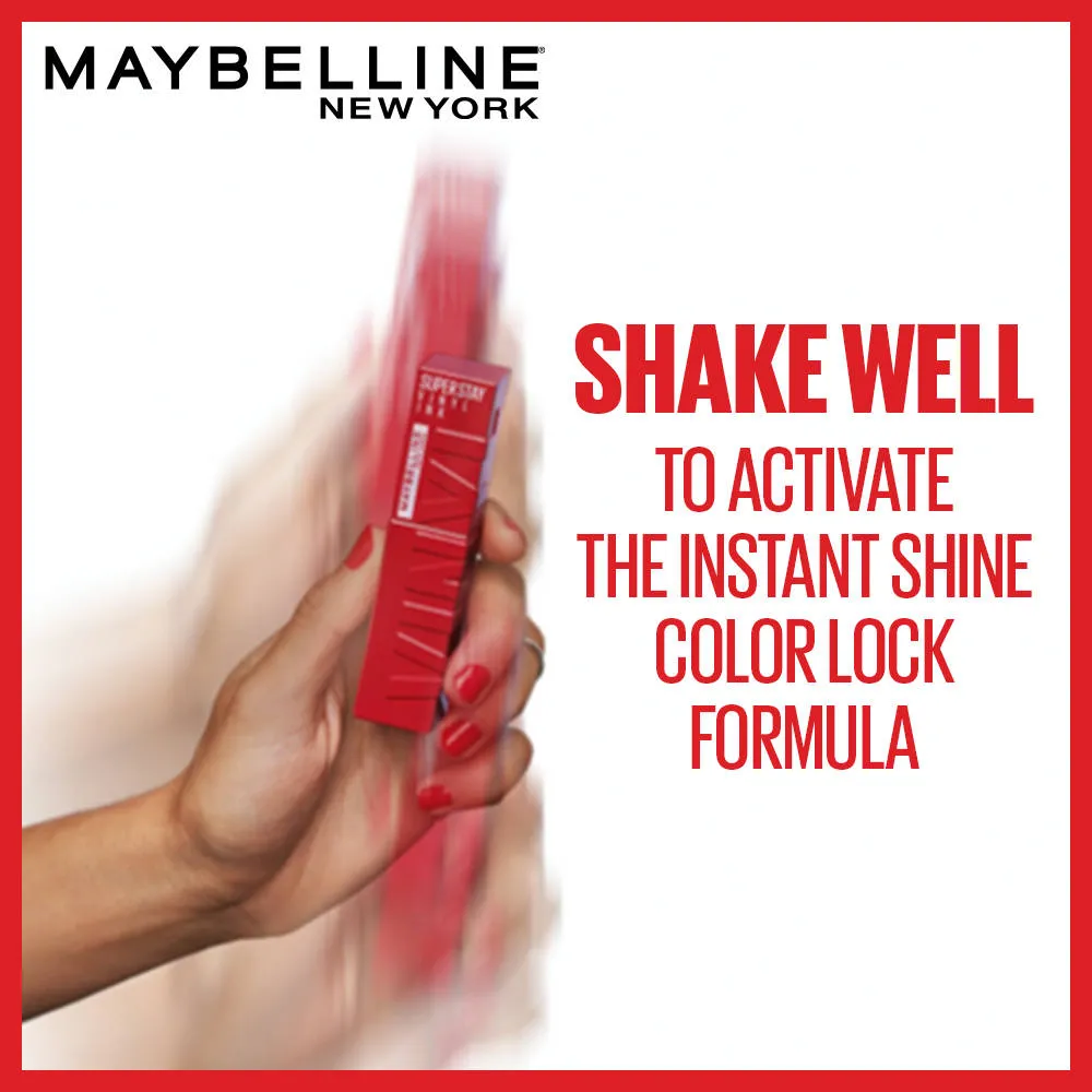 Garnier Maybelline New York Superstay Vinyl Ink Liquid Lipstick + Garnier Oil-Infused Cleansing Water