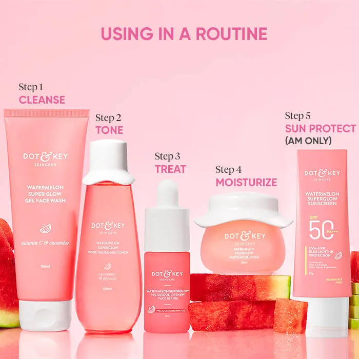 Dot & Key Watermelon Superglow Gel Face Wash- Pack of 2