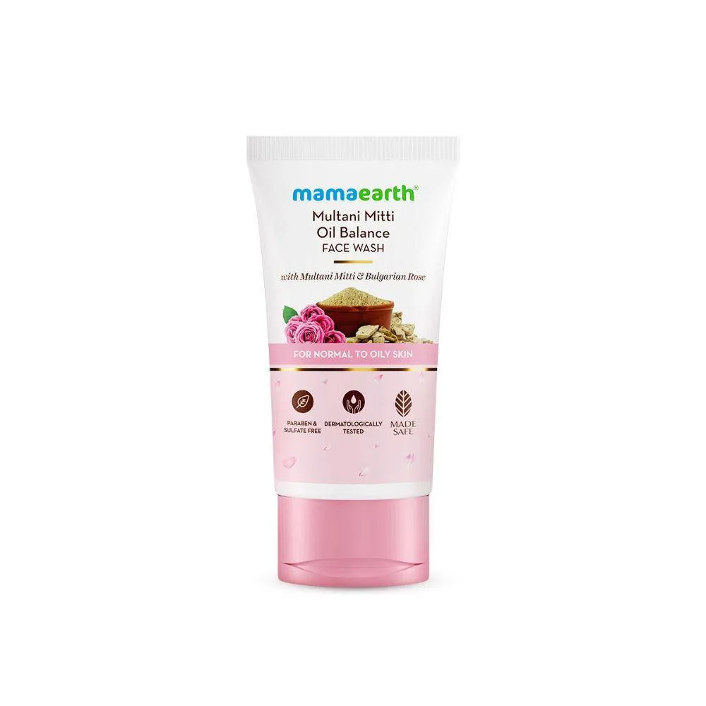 Mamaearth Multani Mitti Oil Balance Face Wash