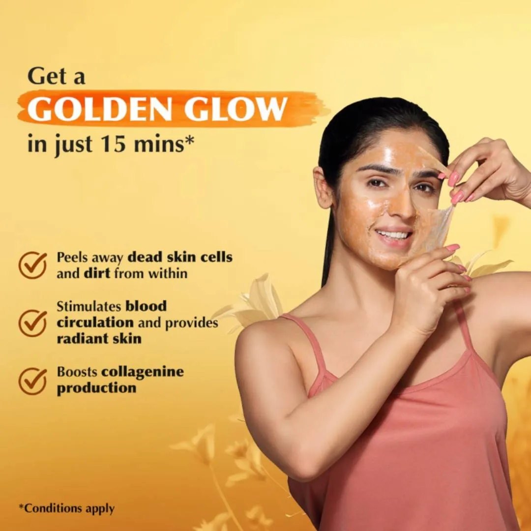 Everyuth Naturals Advanced Golden Glow Peel Off Mask for Instant Glow Skin