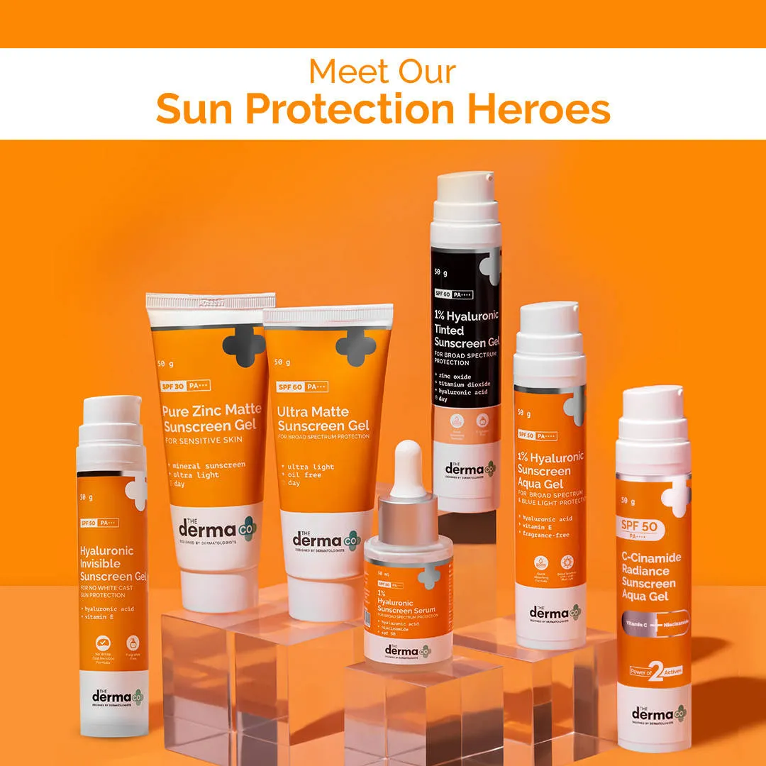 The Derma Co C-Cinamide Sunscreen SPF 50 Aqua Gel PA++++ With Vitamin C & Niacinamide