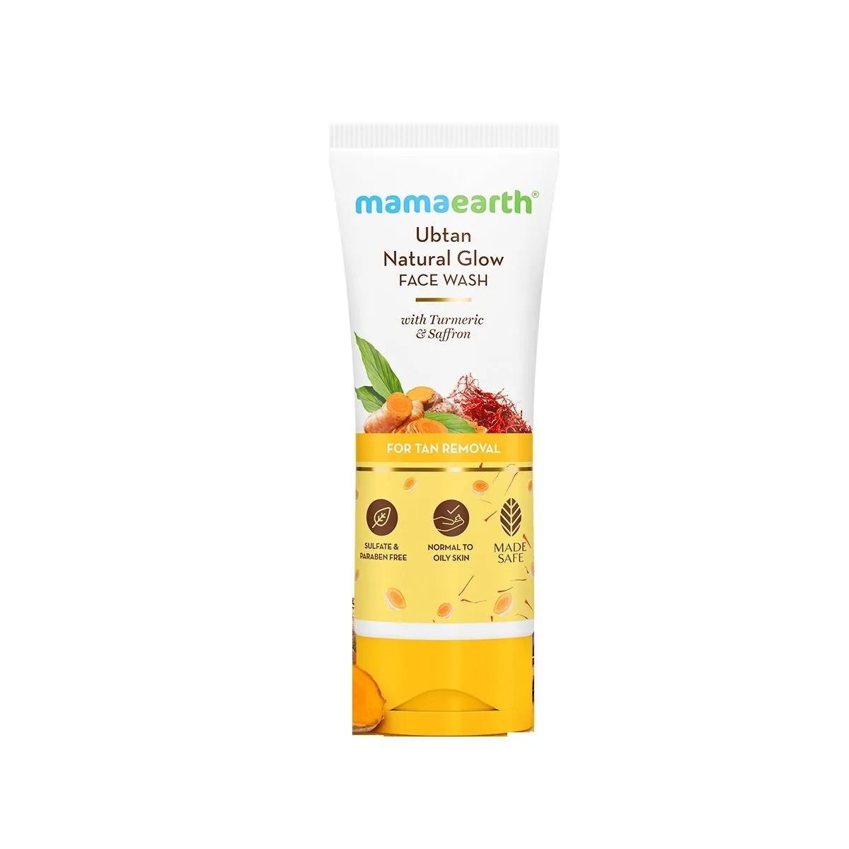Mamaearth Ubtan Face Wash With Turmeric & Saffron For Tan Removal