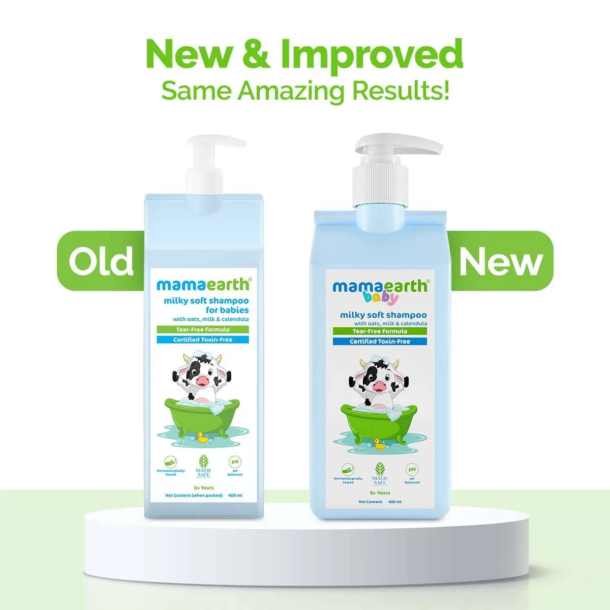 Mamaearth Milky Soft Shampoo With Oats, Milk And Calendula For Babies
