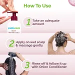 Mamaearth Onion Shampoo For Hair Growth & Hair Fall Control With Onion & Plant Keratin view 5