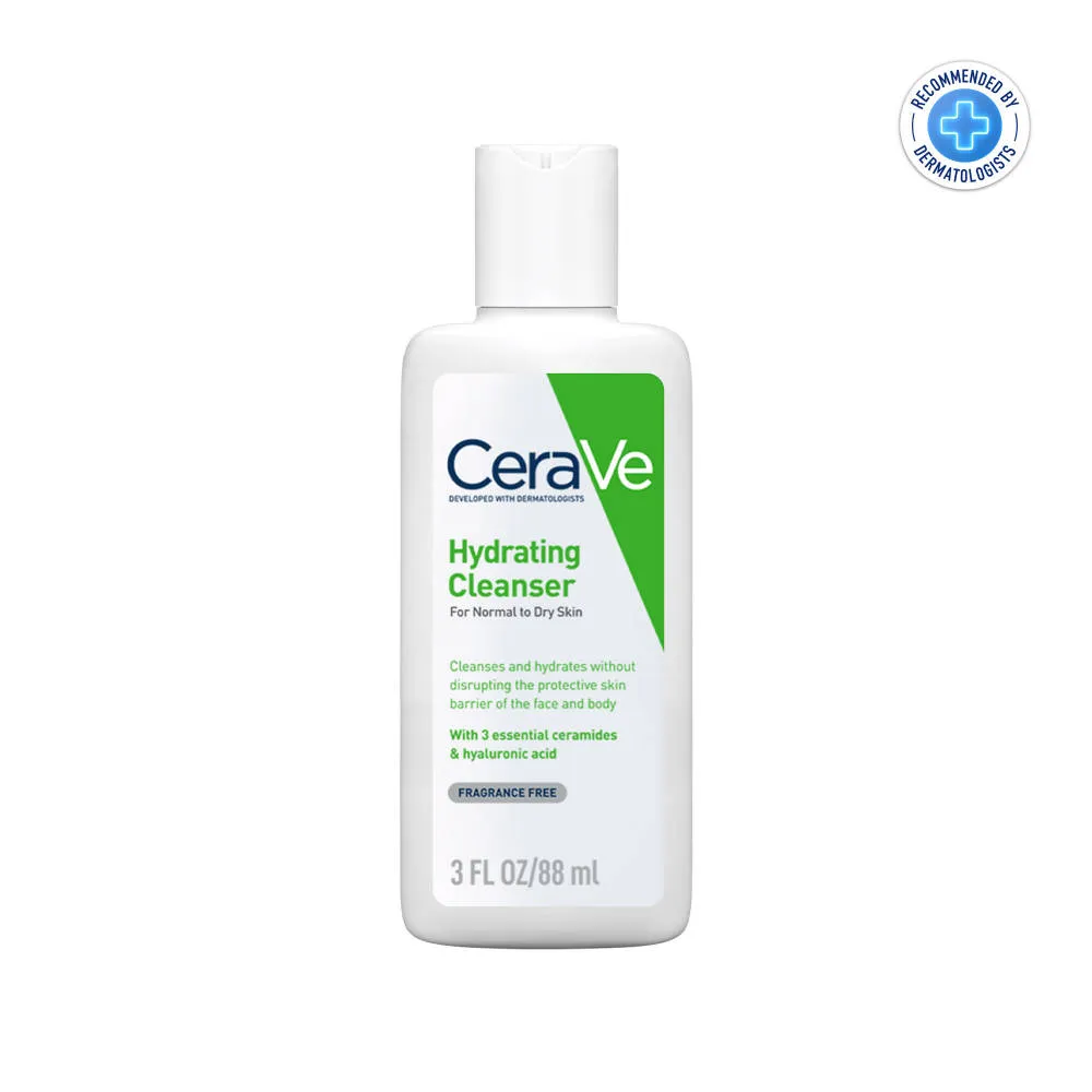 CeraVe Hydrating Cleanser Non-Foaming Face Wash for Dry Skin with Ceramides & Hyaluronic Acid