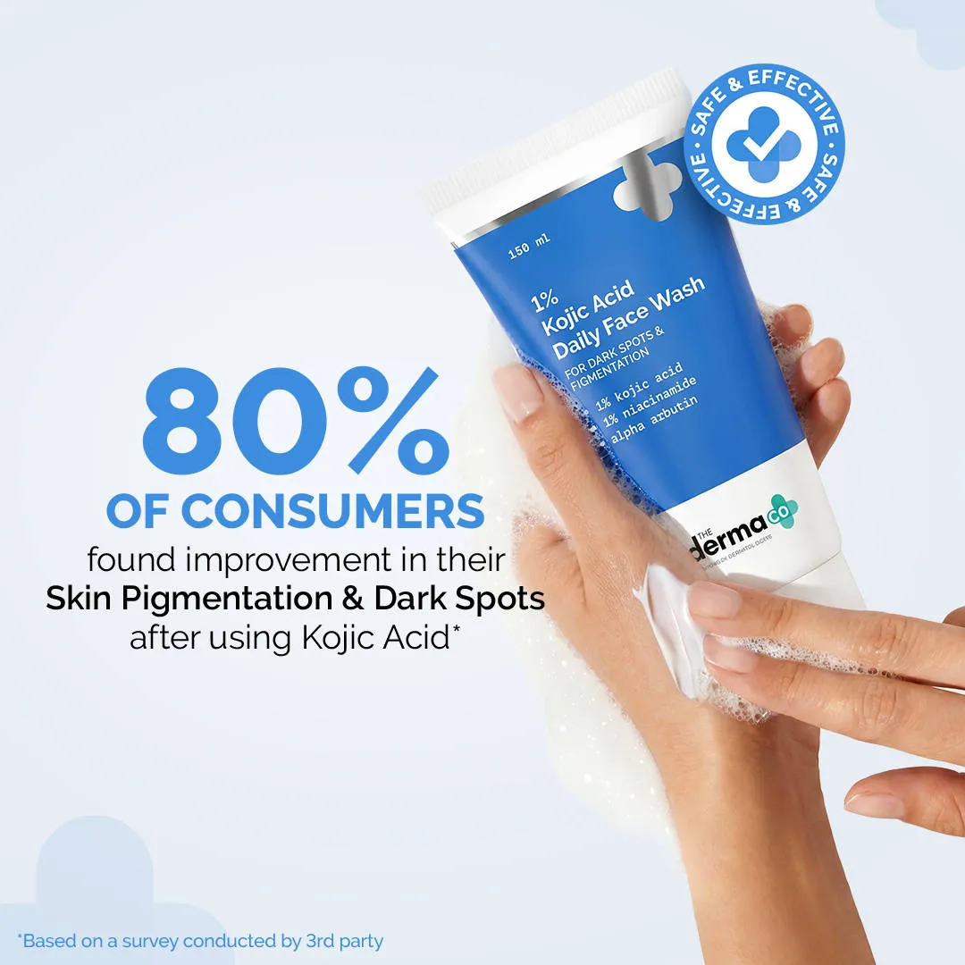 The Derma Co 1% Kojic Acid Face Wash With Niacinamide For Dark Spots & Pigmentation - Pack Of 2