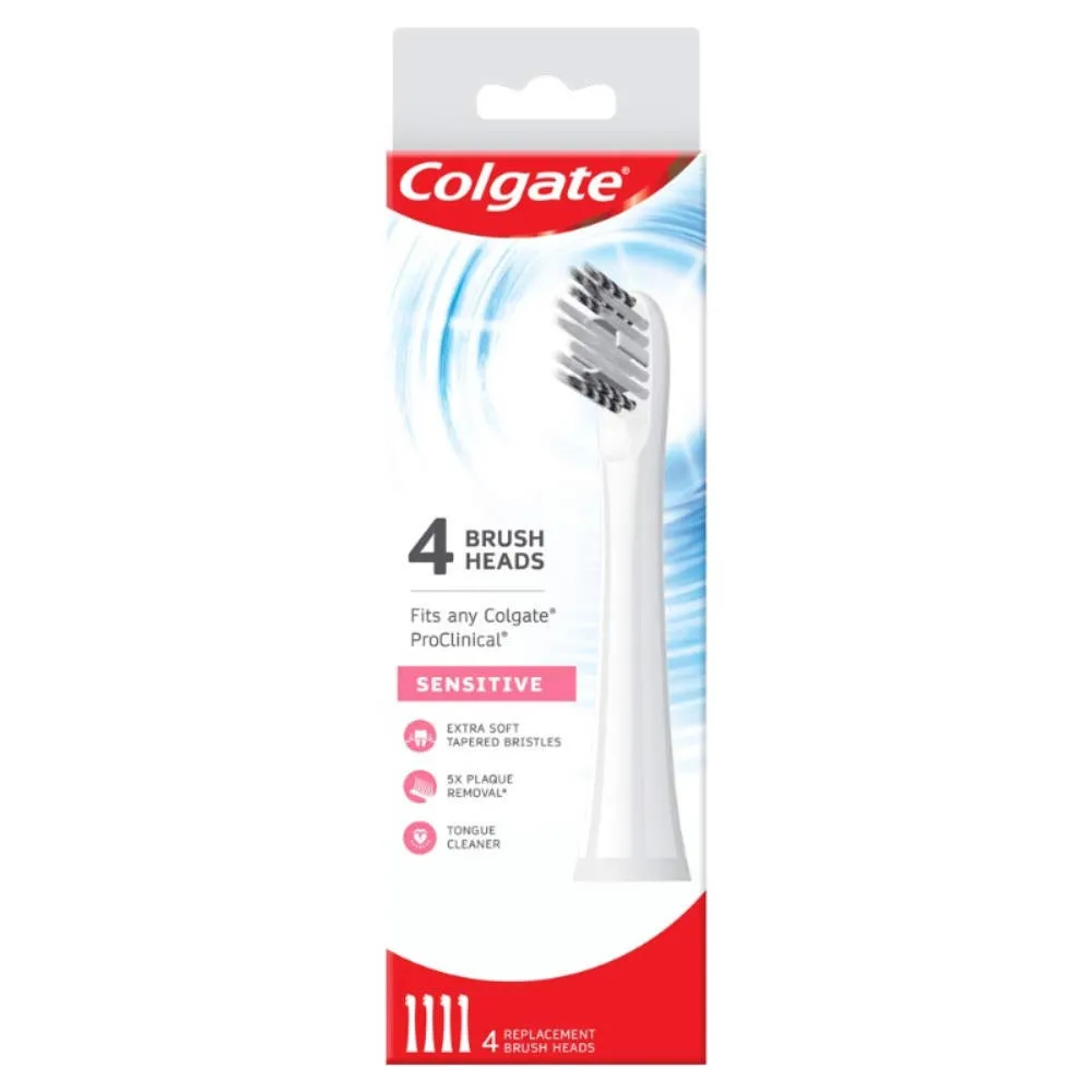 Colgate Sensitive Brush Head for Colgate PROCLINICAL Toothbrushes-4 Pc