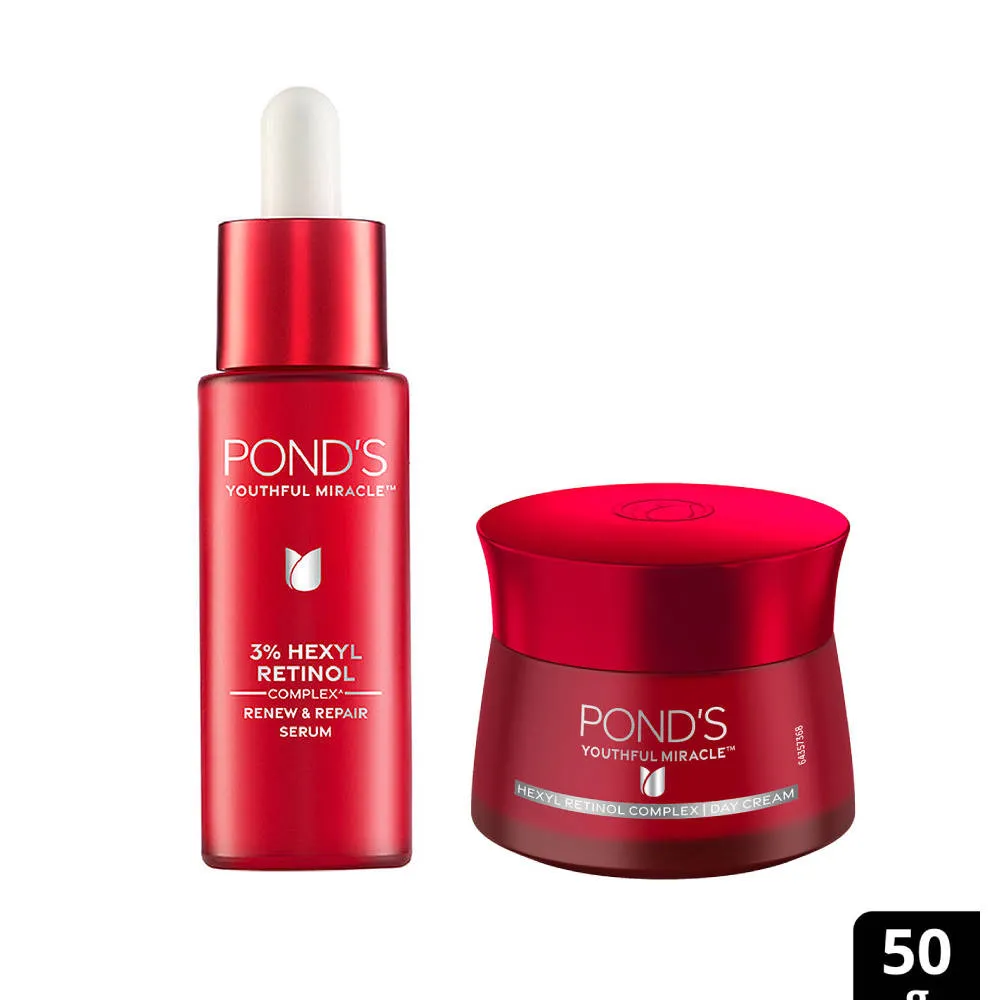 Pond's Ponds Age Miracle Day Creme & Age Miracle Ultimate Youth Serum Combo
