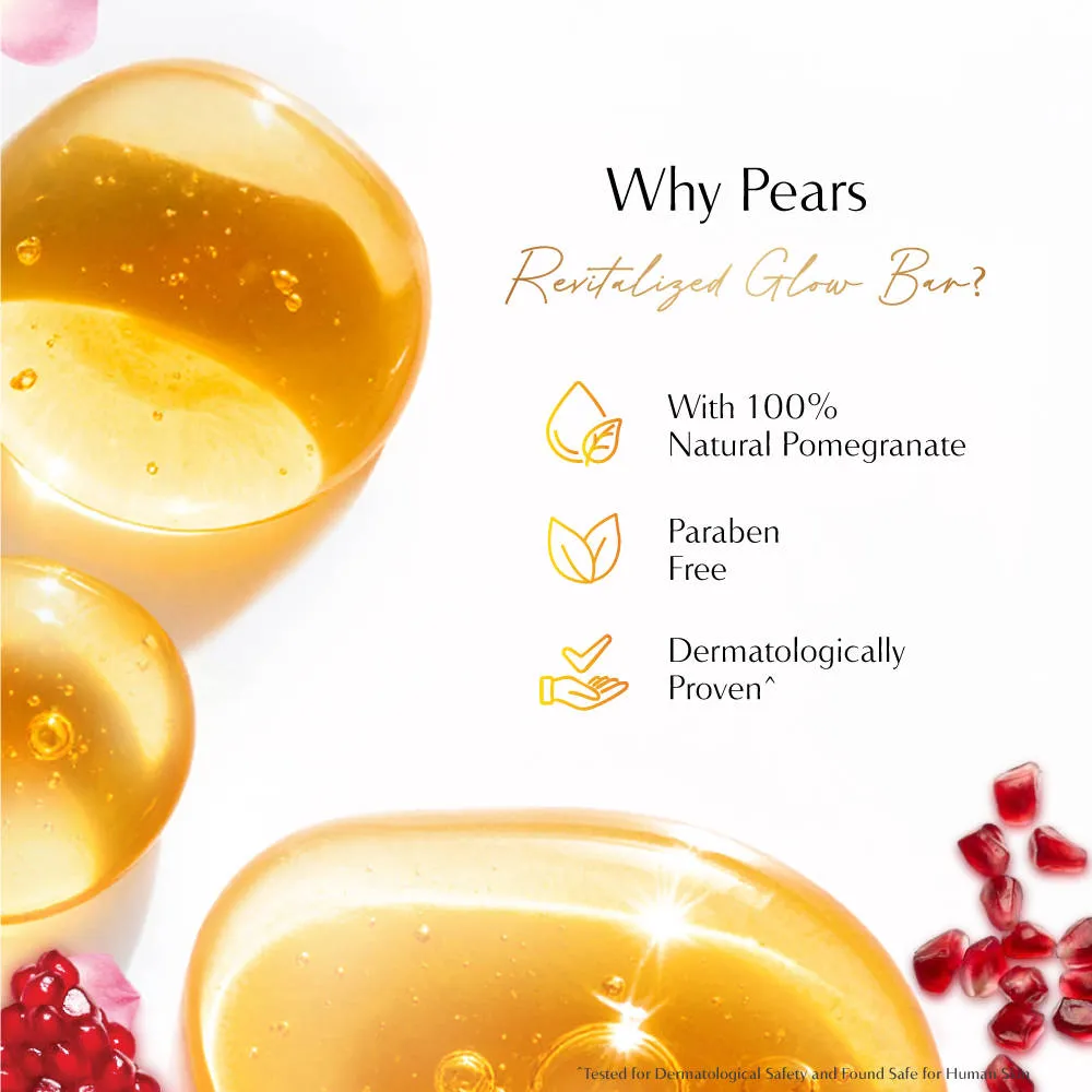 Pears Naturale Pomegranate Brightening Bathing Soap Bar (Pack of 4)