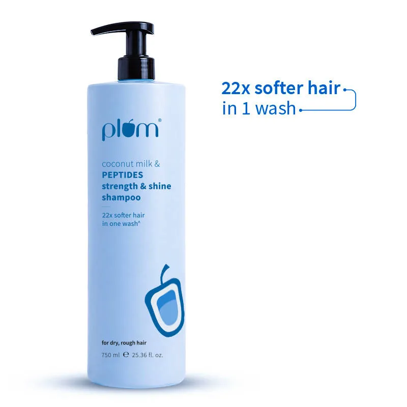 Plum Coconut Milk & Peptides Strength And Shine Shampoo