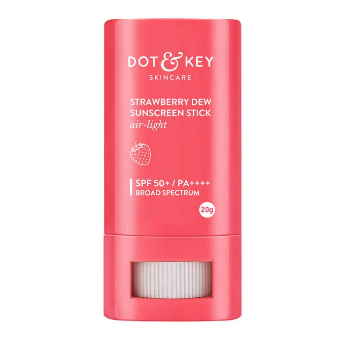 Dot & Key Strawberry Dew Sunscreen Stick In-Vivo Tested SPF 50+ PA++++, Makeup Friendly