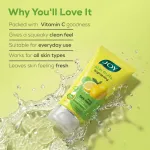Joy Skin Fruits Lemon Brightening Face Wash, with Vitamin C for Oil Control view 4