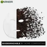 Garnier Skin Naturals Pack of 3 Charcoal Face Serum Sheet Mask view 7