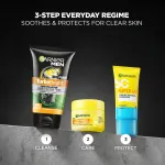 Garnier Men Turbo Bright Anti-Pollution Double Action with Charcoal and Vitamin C Face Wash view 7