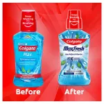 Colgate Maxfresh Plax Antibacterial Mouthwash, Pepper Mint view 11