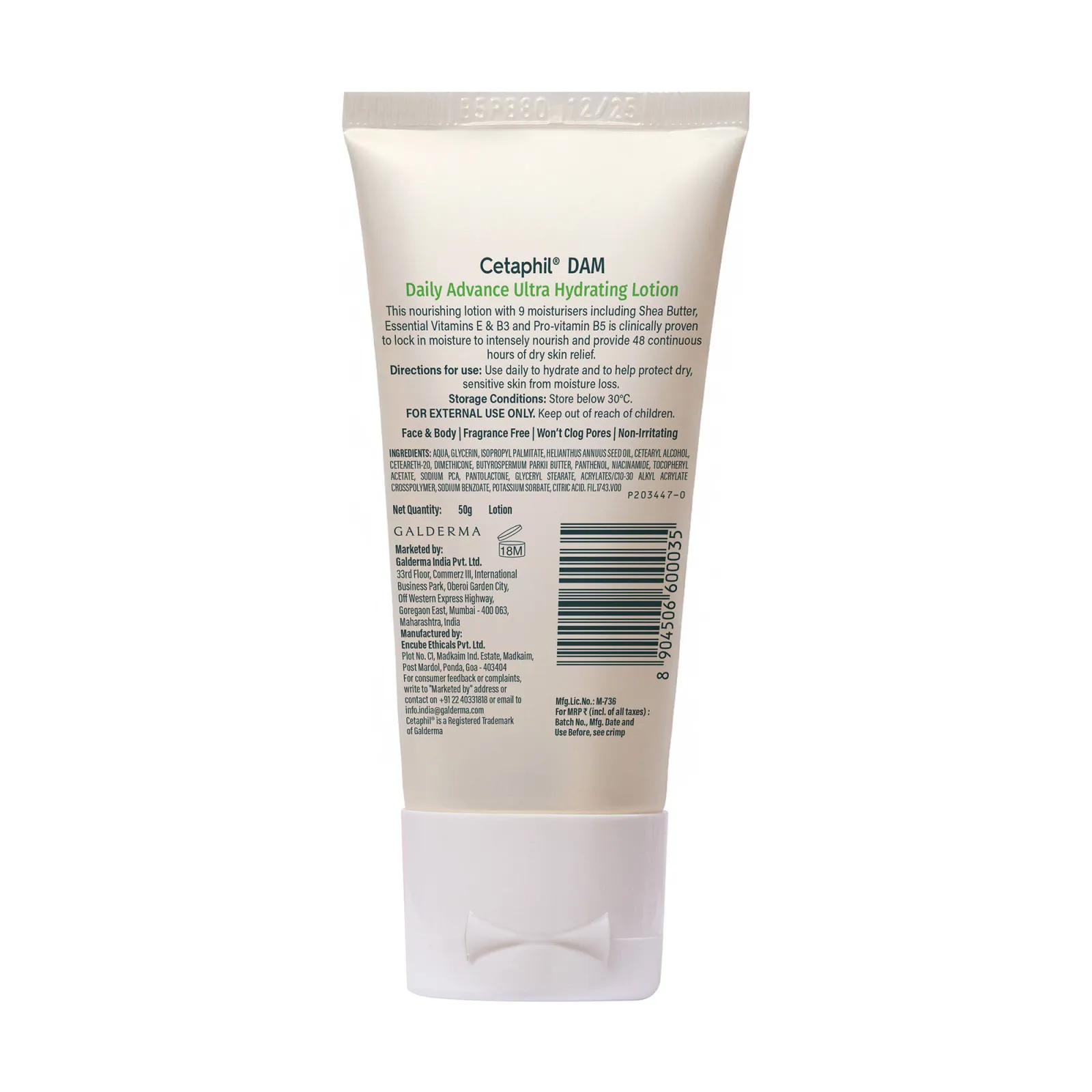 Cetaphil DAM Daily Ultra Hydrating Lotion For Intense Hydration