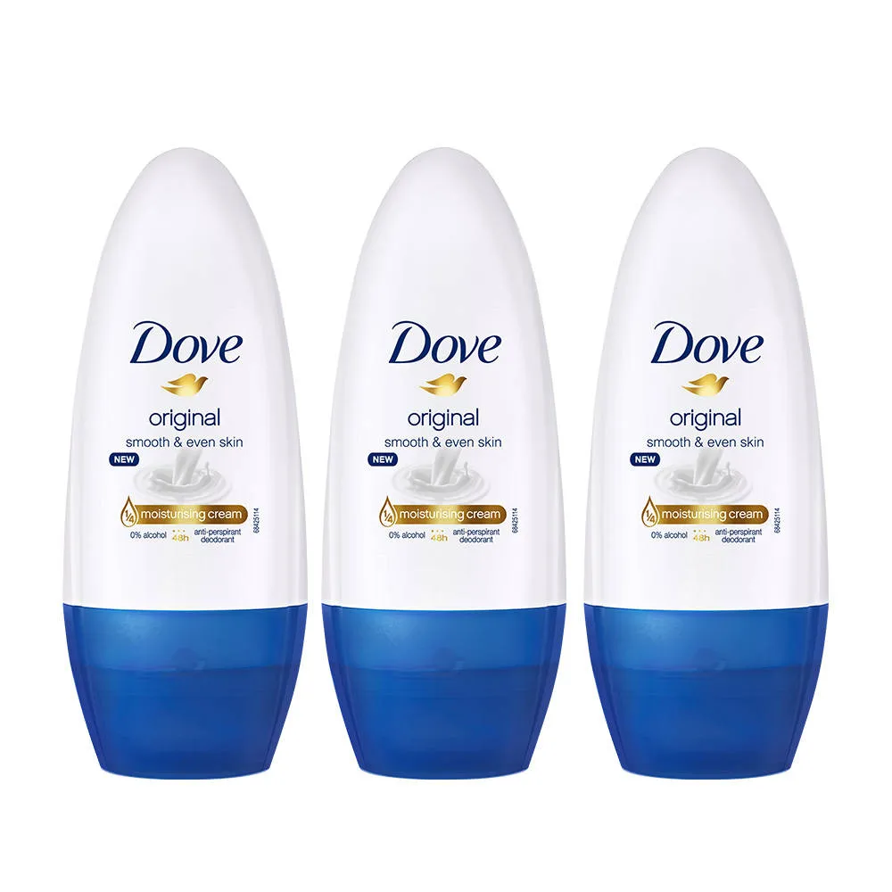Dove Original Deodorant Roll On Pack Of 3
