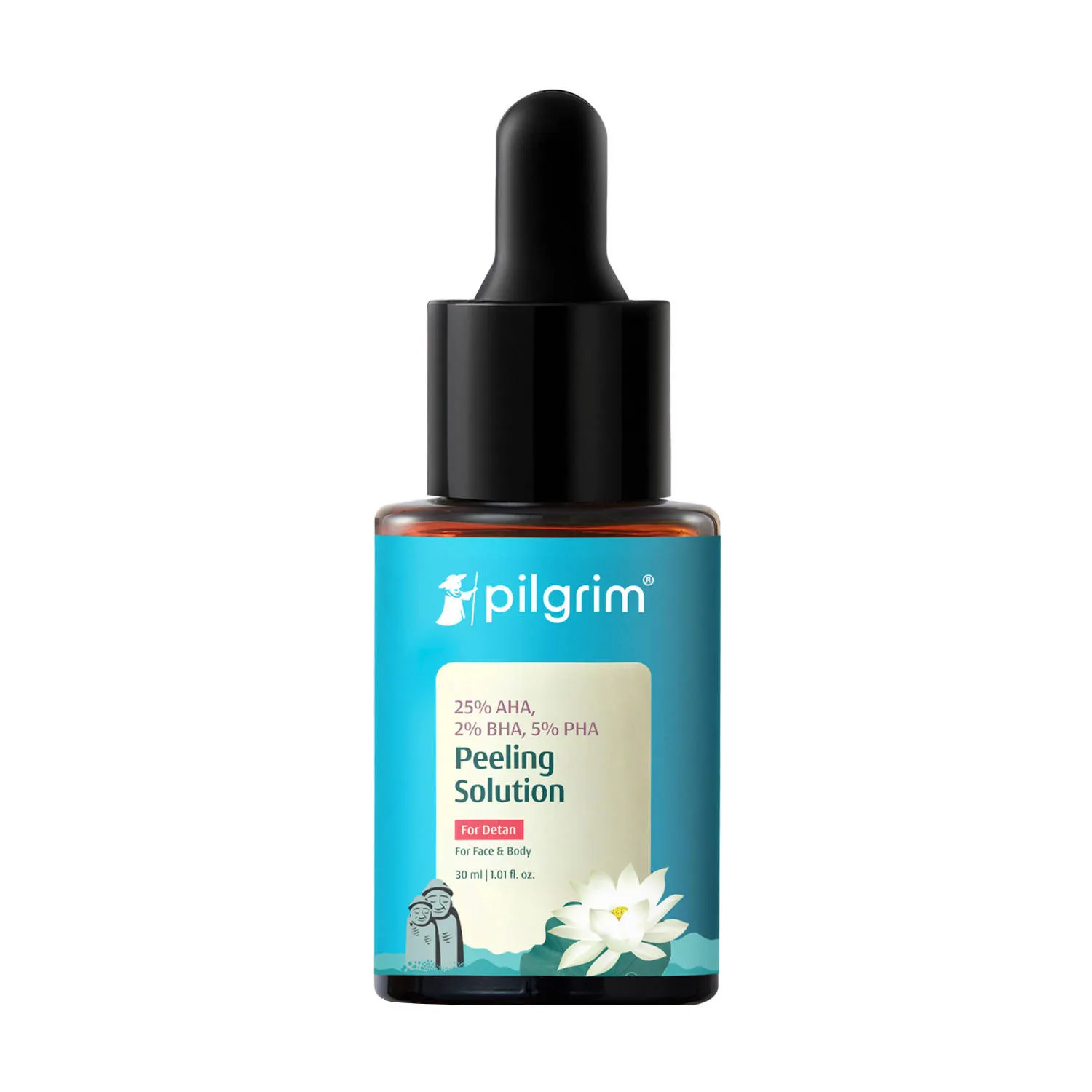 Pilgrim 25% AHA 2% BHA 5% PHA Face Peeling Solution Detan & Exfoliate Dead Skin For Men & Women