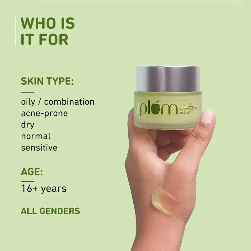 Plum Green Tea Renewed Clarity Night Gel Mini