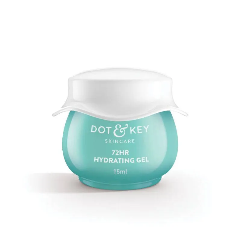 Dot & Key 72HR Hydrating Gel Moisturizer + Probiotics, 5 Ceramides & Hyaluronic, Oil-Free Water Gel