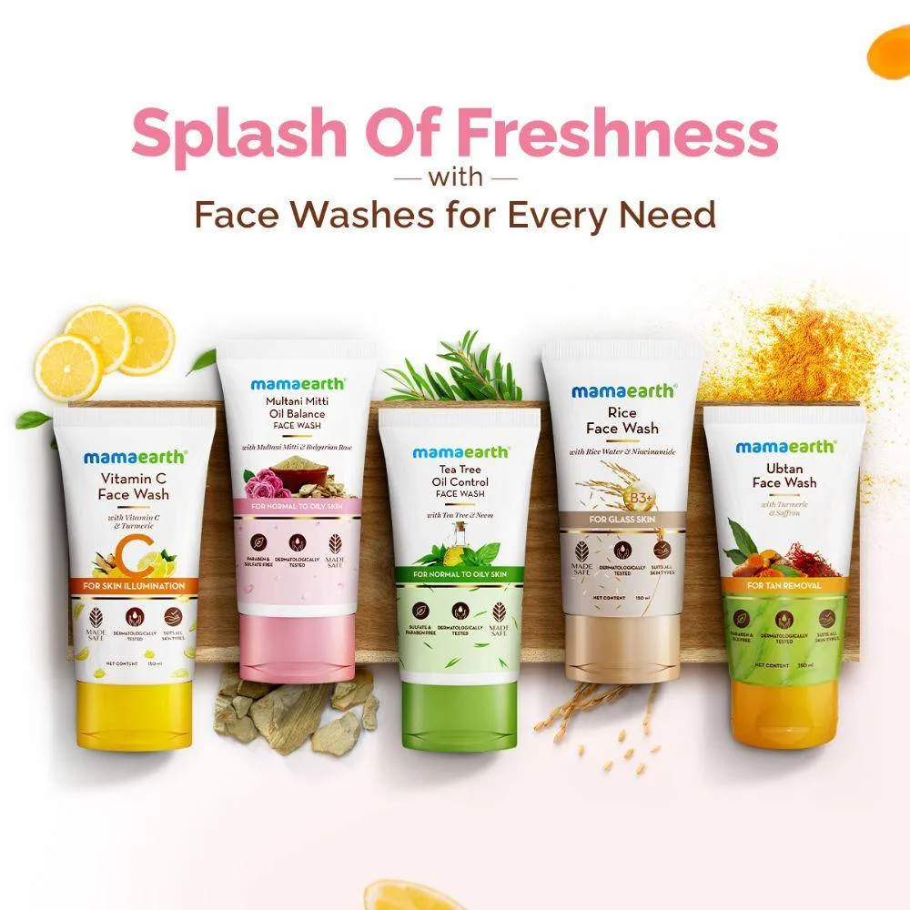 Mamaearth Multani Mitti Oil Balance Face Wash