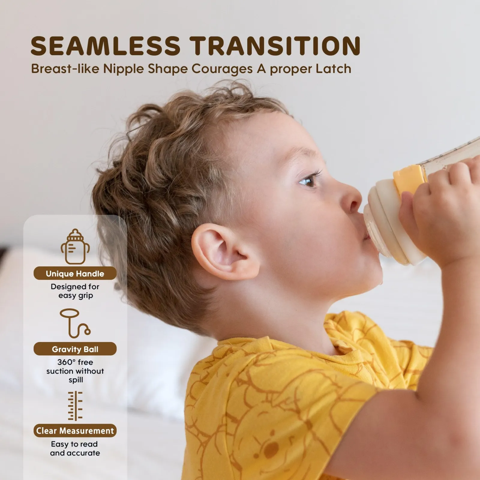 Aiwibi Tritan Shatter-Resist Lightweight Feeding Bottle 120ml