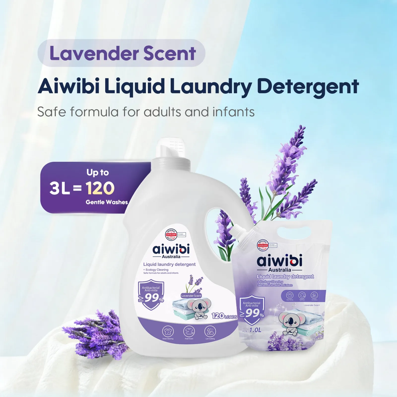 Aiwibi Antibacterial Liquid Laundry Detergent
