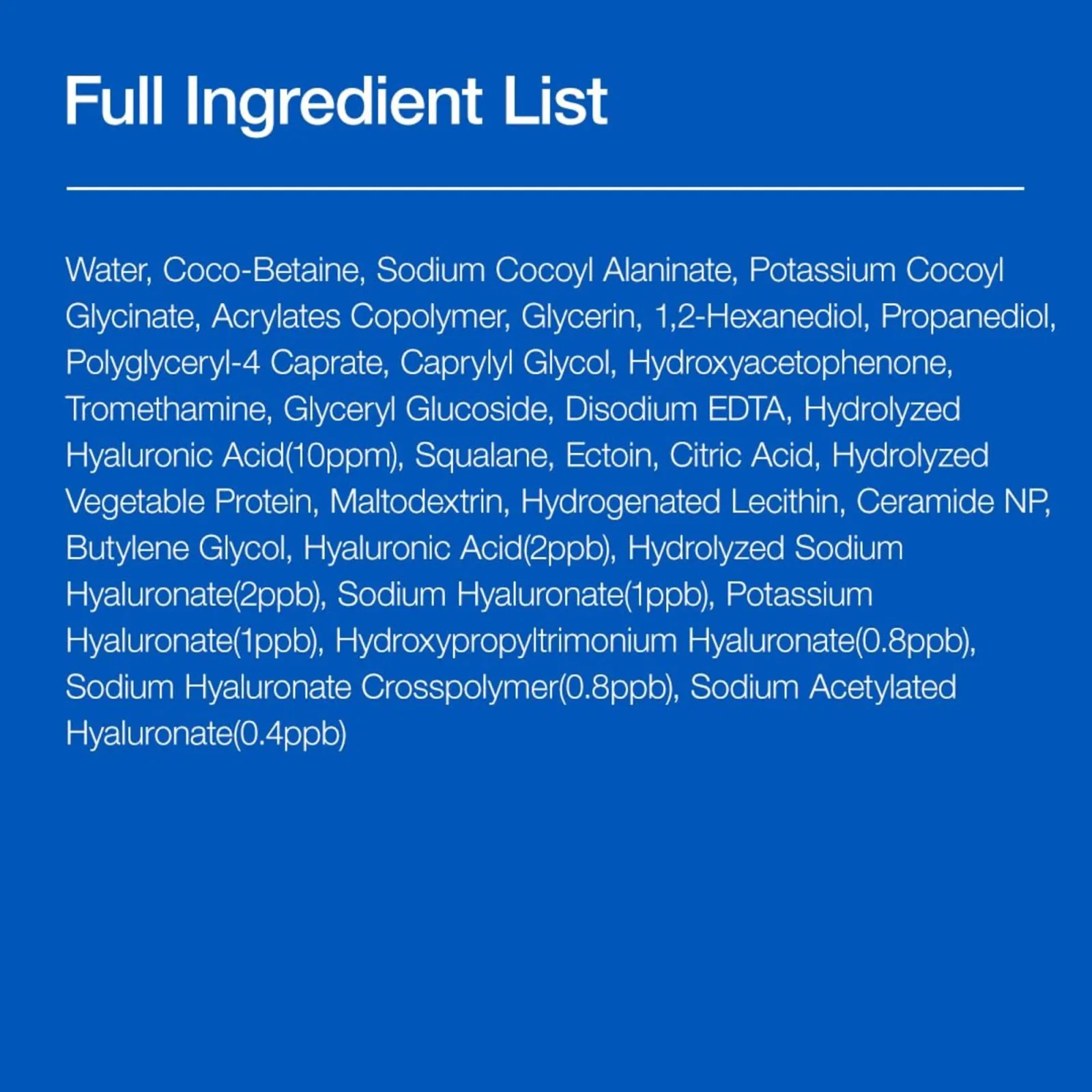 Anua 8 Hyaluronic Acid Moisturizing Gentle Gel Cleanser with Ceramides For Soft Skin, pH Balanced