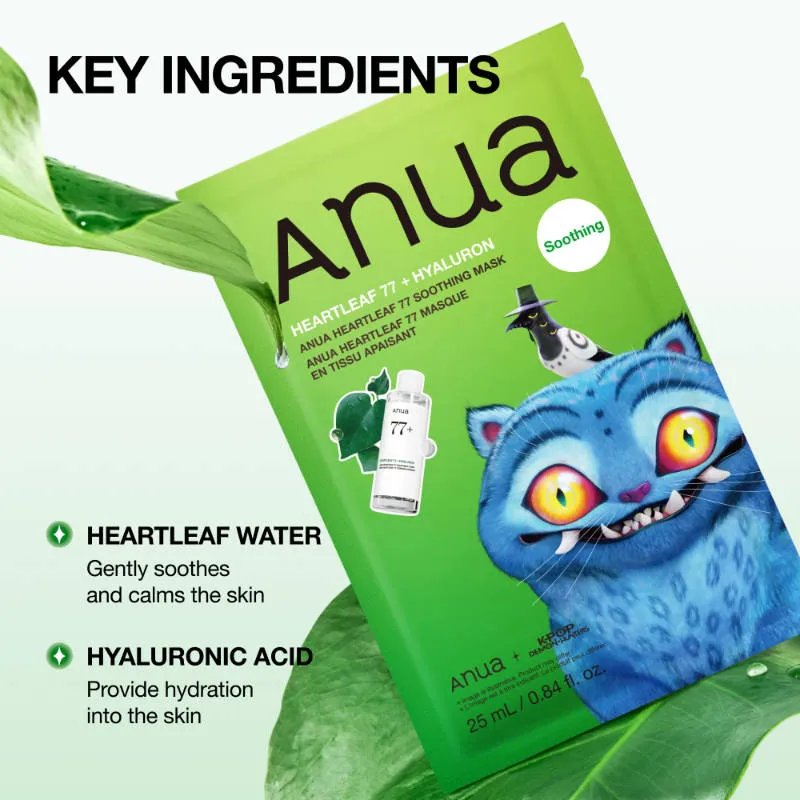 Anua Heartleaf 77 Soothing Mask - K-Pop Demon Hunters Special Edition