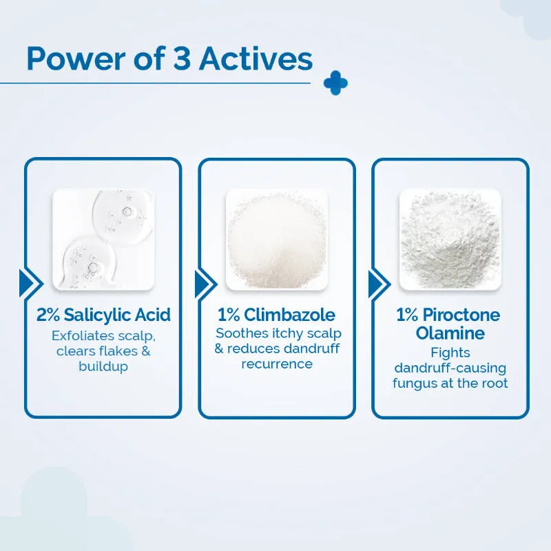 The Derma Co Triple Actives Anti-Dandruff Shampoo