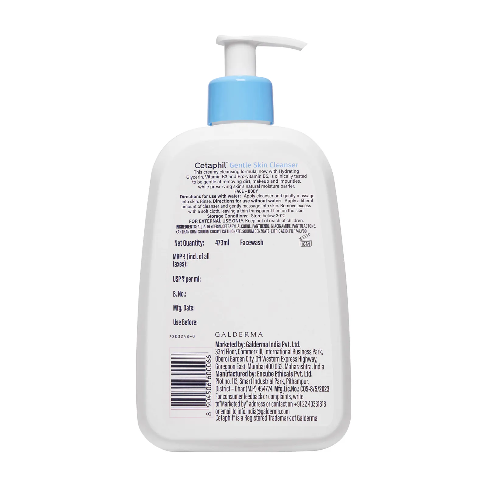 Cetaphil Gentle Skin Cleanser For Normal, Dry Skin Hydrates And Softens