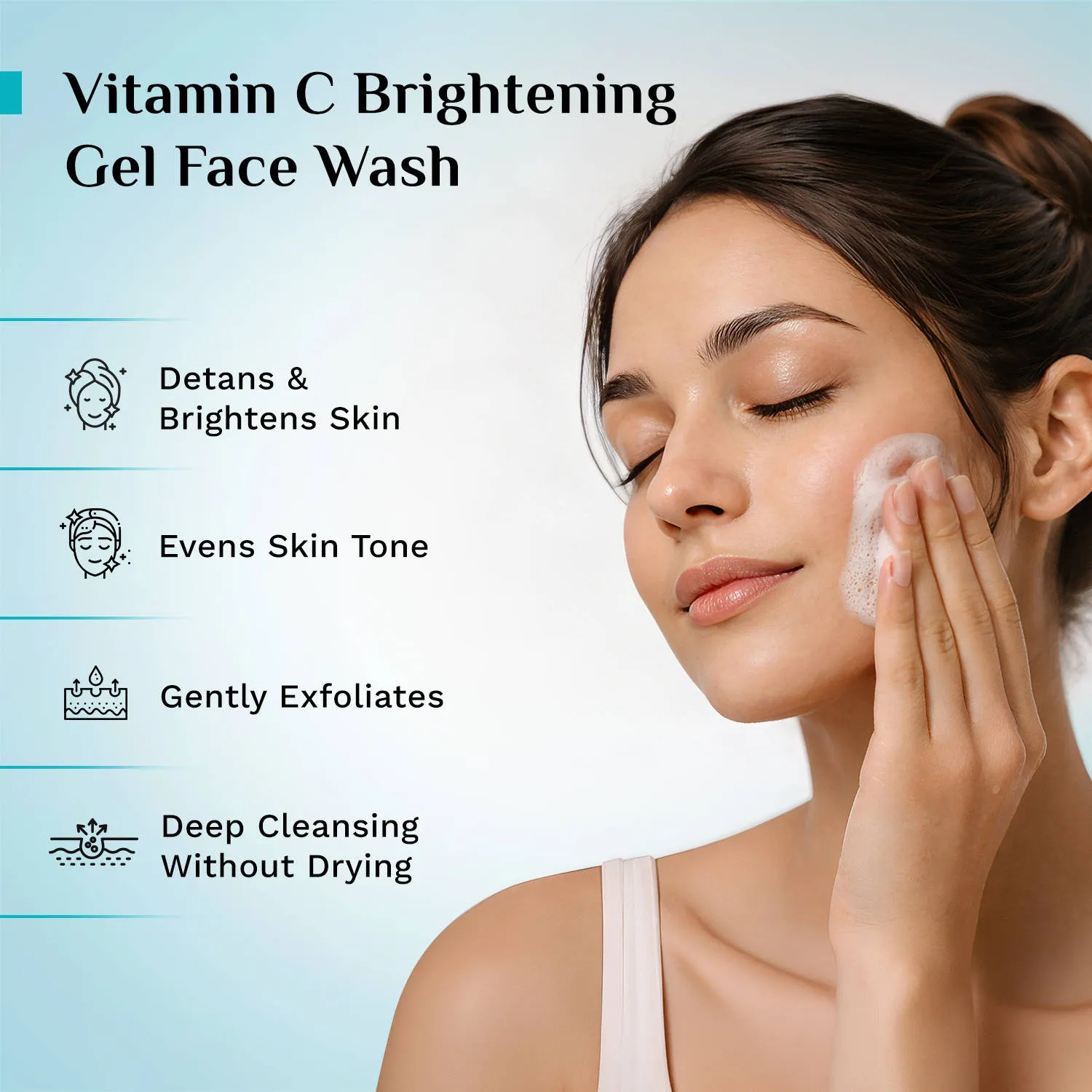 Pilgrim Vitamin C Brightening Gel Face Wash For Triple Glow+++ - Pack of 2