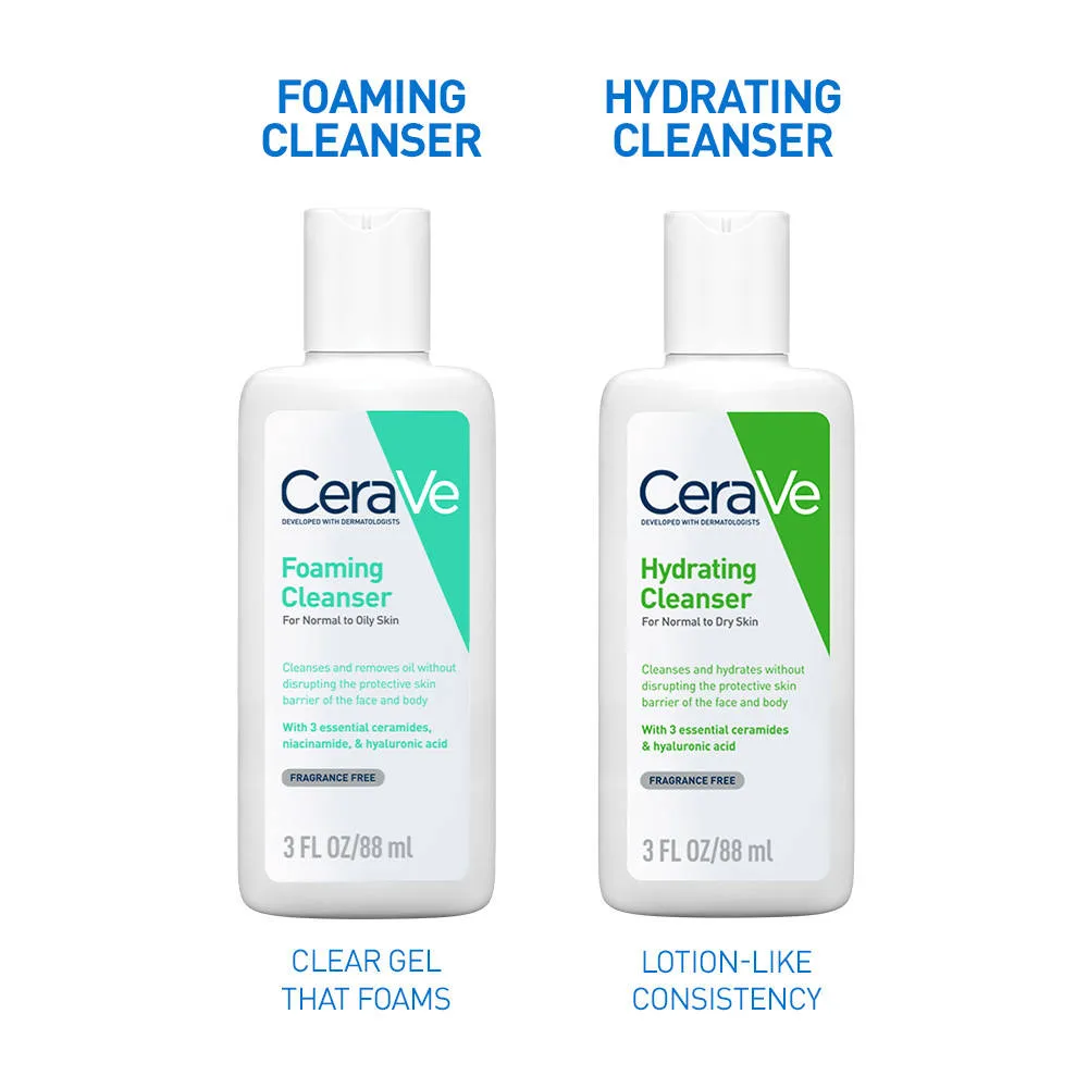CeraVe Foaming Cleanser Face Wash For Oily Skin with Ceramides, Dermatologist Recommended
