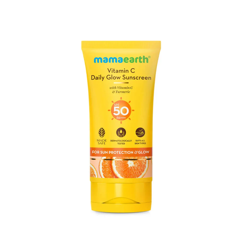 Mamaearth Vitamin C Daily Glow Sunscreen SPF 50 PA++++