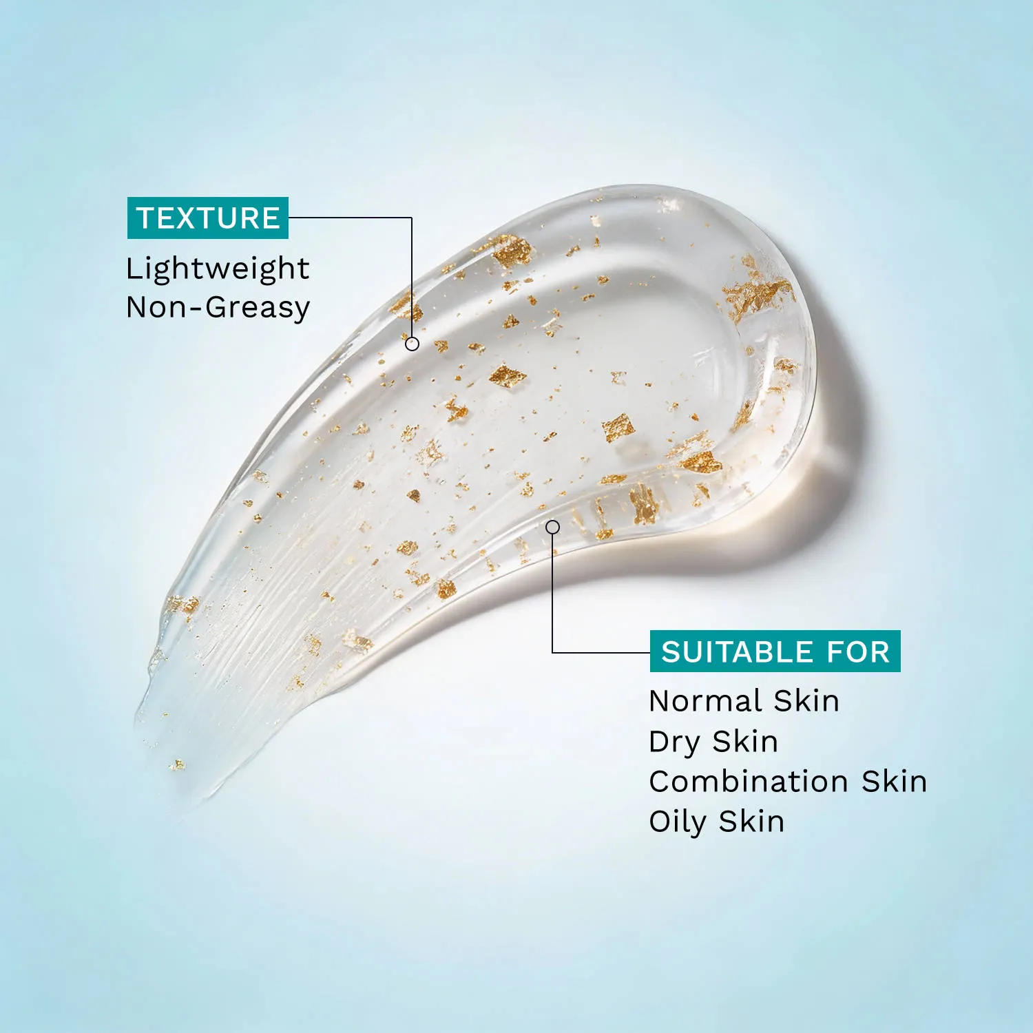 Pilgrim 24k Gold Gel Moisturizer Hyaluronic Acid & Alpha Arbutin for Smooth Radiant Golden Glow Skin