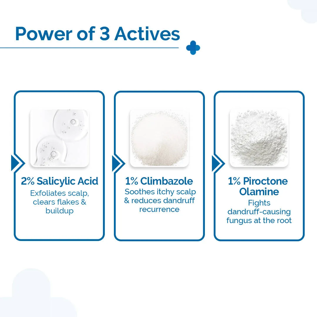 The Derma Co Triple Actives Anti-Dandruff Shampoo