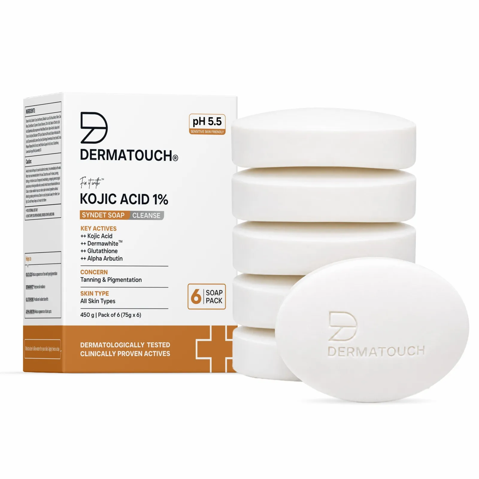 Dermatouch Kojic Acid 1% Soap for Tanning & Pigmentation