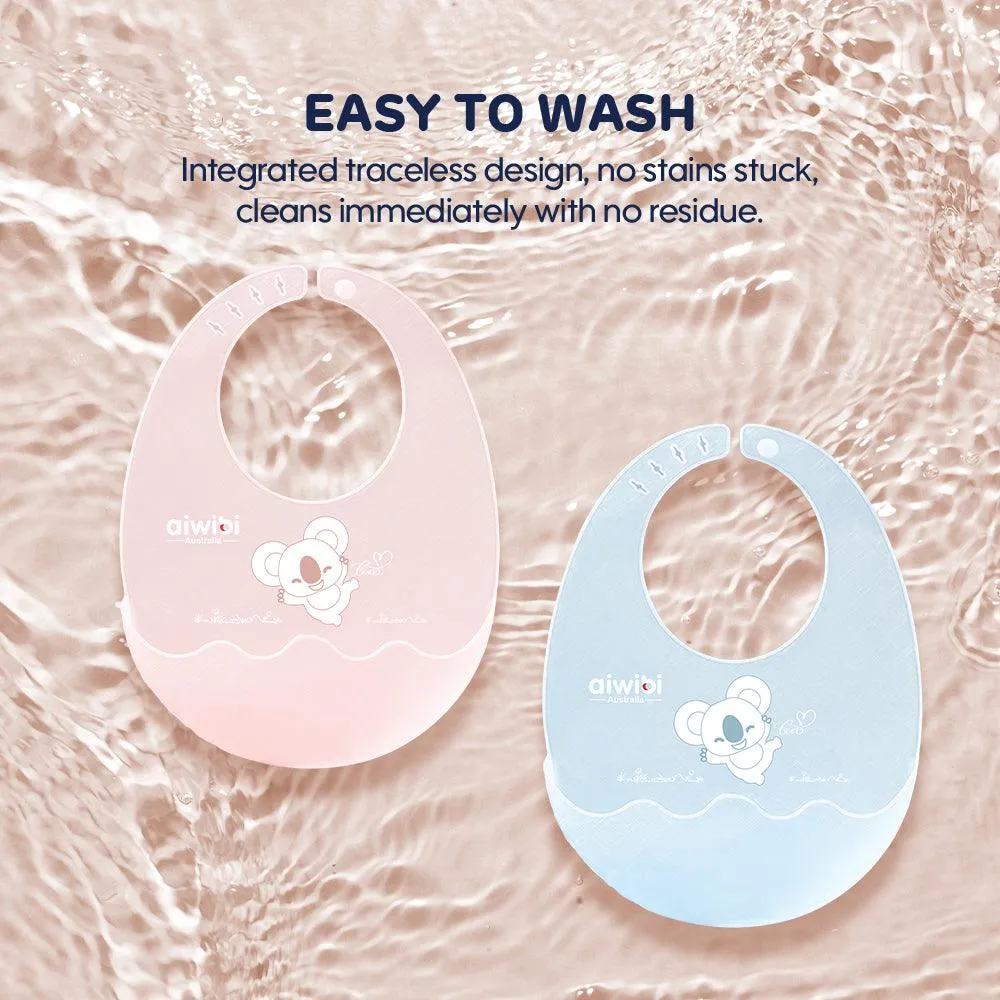Aiwibi Baby Silicone Bib Fold N Go