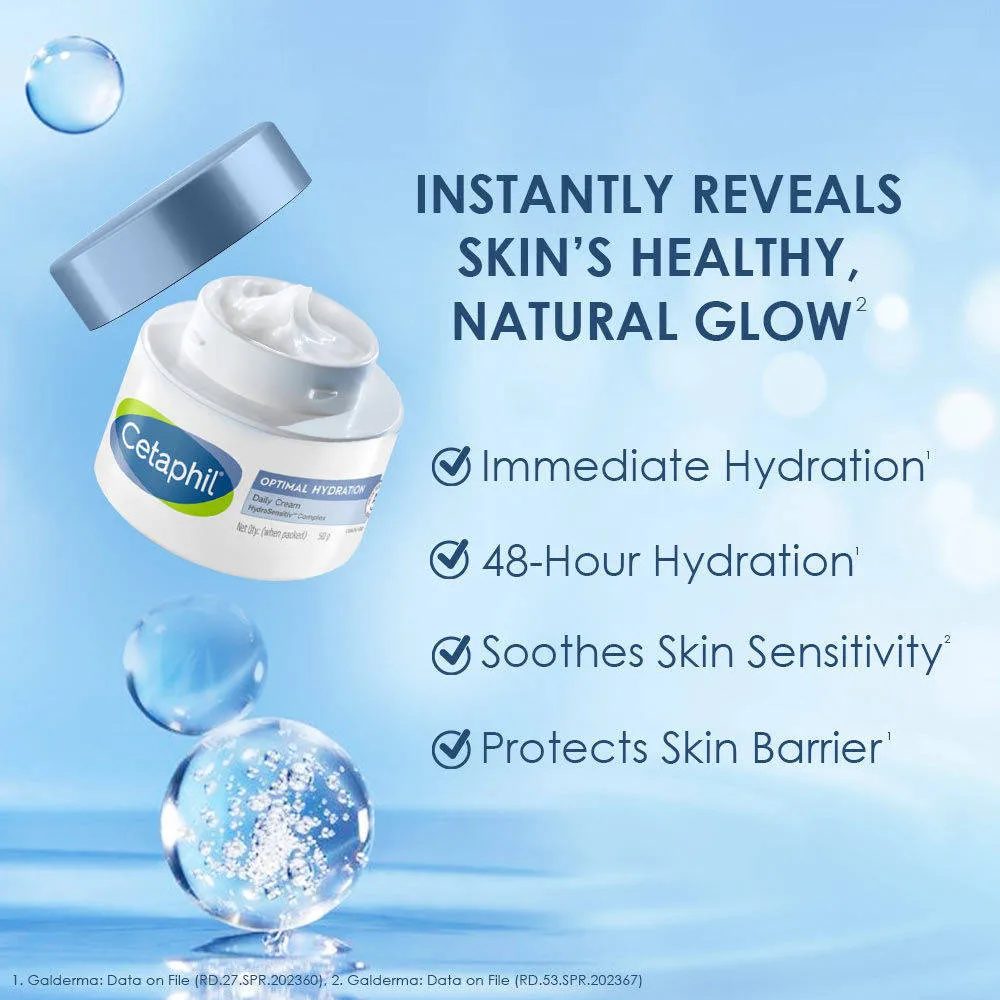 Cetaphil Optimal Hydration Lightweight Moisturiser Daily Cream with Hyaluronic Acid