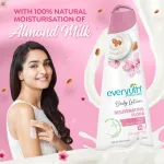 Everyuth Naturals Body Lotion - Rejuvenating Flora with 100% Nautral Almond Milk, Non Sticky, Daily view 2
