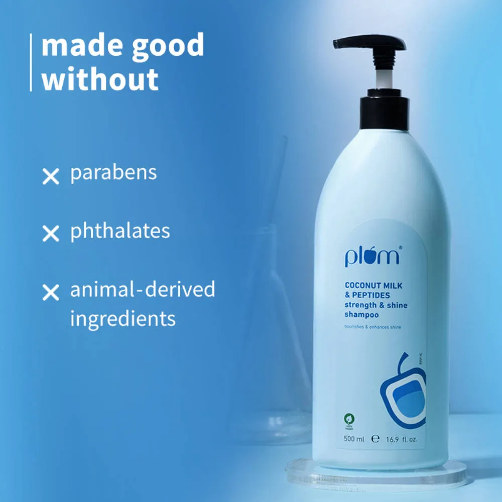 Plum Coconut Milk & Peptides Strength And Shine Shampoo