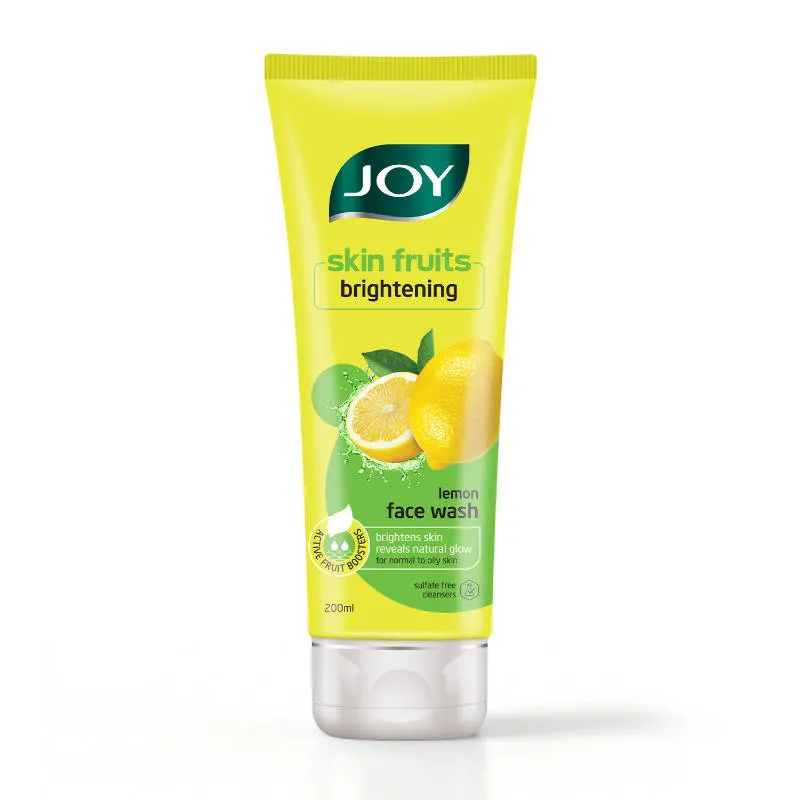 Joy Skin Fruits Lemon Brightening Face Wash, with Vitamin C for Oil Control
