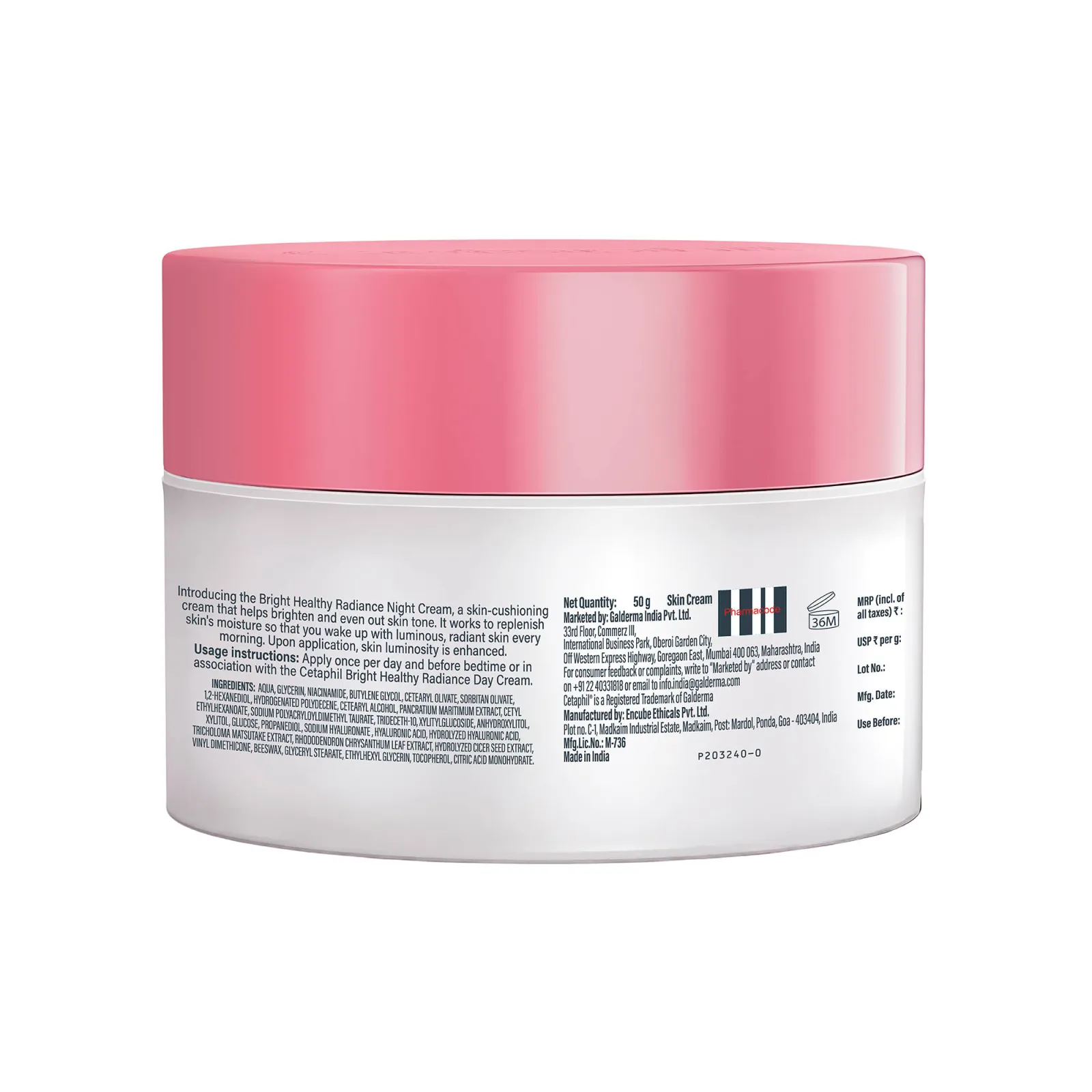 Cetaphil BHR Brightening Night Comfort Cream With Sea Daffodils For Improved Skin Tone