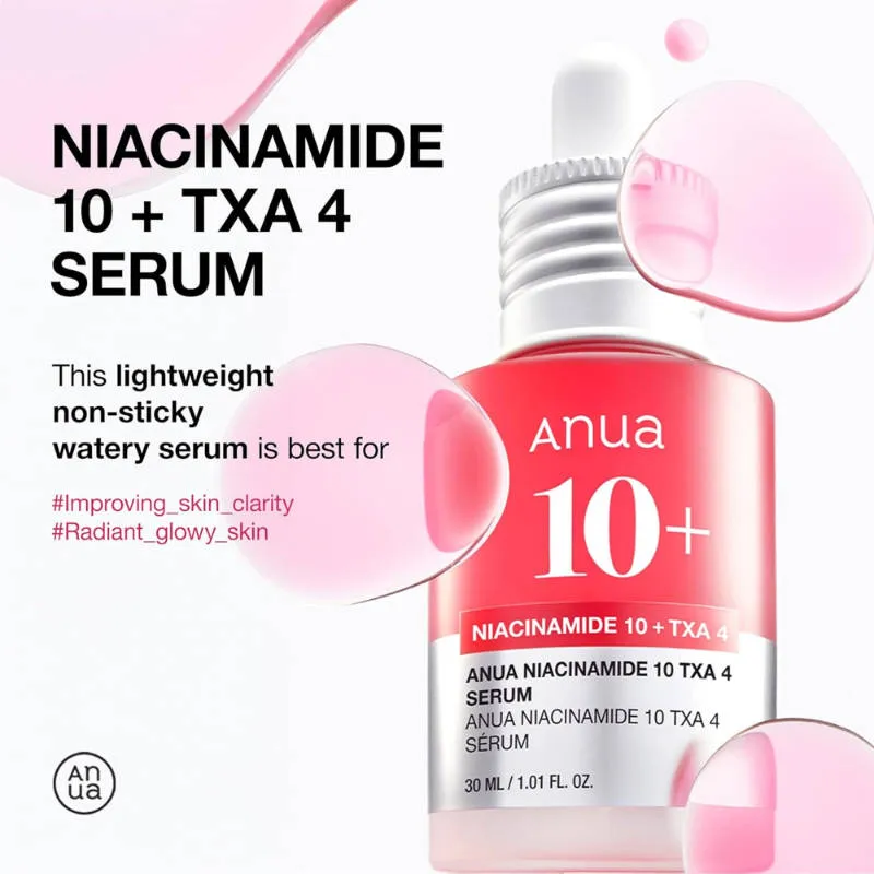 Anua Korean Glow Protection Duo - Brightening TXA Serum + Zero Cast SPF 50+ PA++++ Sunscreen
